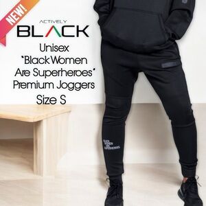 Actively Black Unisex “Black Women Are Superheroes” Premium Joggers